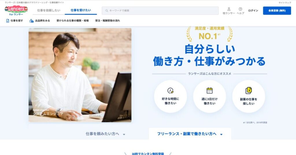 クラウドソーシングサイトに登録する