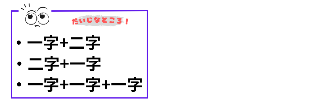 三字熟語についての説明